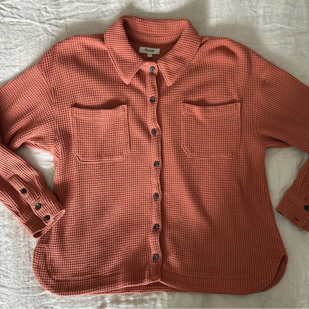 Madewell Waffle Knit Shirt-Jacket